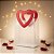 Sacola Transparente PVC com Alça Coração Vermelho - 16x15x8cm - 1 unidades - Rizzo - Imagem 1