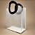 Sacola Transparente Fosca PVC com Alça Redonda de Couro Preto - 18,5x16x8cm - 10 unidades - Rizzo - Imagem 1