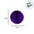 Enfeite Decorativo De Halloween - Globo Pop - Roxo - 15cm - 2 unidades - Rizzo - Imagem 2