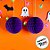Enfeite Decorativo De Halloween - Globo Pop - Roxo - 15cm - 2 unidades - Rizzo - Imagem 3