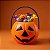 Enfeite Decorativo De Halloween - Balde Abóbora - 9x9,5cm - 1 unidade - Rizzo - Imagem 1