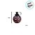 Garrafa Squeeze Bola Vampiro - Roxo - 500ml - 1 unidade - Rizzo - Imagem 2