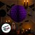 Globo de Papel Colmeia - Roxo - 30x30cm - 1 unidade - Rizzo - Imagem 3