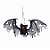 Enfeite Decorativo Halloween Com Som Luz e Movimento - Morcego Cauda de Rato - 65cm - 1 unidade - Cromus - Rizzo - Imagem 1