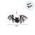 Enfeite Decorativo Halloween Com Som Luz e Movimento - Morcego Cauda de Rato - 65cm - 1 unidade - Cromus - Rizzo - Imagem 2