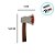 Enfeite Decorativo De Halloween - Machado - 14,5cm - 3 unidades - Rizzo - Imagem 2