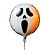 Balão de Festa Microfoil 18" 45cm - Crânio Branco Hallowen - 1 unidade - Rizzo - Imagem 1