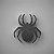 Enfeite Decorativo De Halloween - Aplique Aranha - 5x4,5cm - 10 unidades - Rizzo - Imagem 1