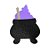 Enfeite Decorativo De Halloween - Caldeirão XG - Lilas - 21,5x16,5cm - 1 unidade - Rizzo - Imagem 1