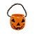 Mini Caldeirão Abóbora De Halloween - Laranja - 7,5x8cm - 1 unidade - Rizzo - Imagem 1