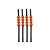 Canudo Decorativo Abóbora de Halloween - Preto - 22cm - 4 unidades - Cromus - Rizzo - Imagem 1