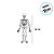 Enfeite Decorativo De Halloween - Esqueleto Articulado - 70cm - 1 unidade - Cromus - Rizzo - Imagem 3
