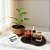 Bandeja Mesa Orgânica Com Pé - Mármore Preto - 16x22cm - 1 unidade - Rizzo - Imagem 4