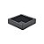 Bandeja Caixa Quadrada - Preto - 10x10cm - 1 unidade - Rizzo - Imagem 1