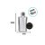 Frasco De Vidro Retangular Difusor Com Tampa Difusora e Varetas - Dourada - 5x13cm - 250ml - 1 unidade - Rizzo - Imagem 2