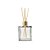 Frasco De Vidro Cubo Difusor Com Tampa Difusora e Varetas - Dourada - 7x10cm - 250ml - 1 unidade - Rizzo - Imagem 1