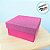 Caixa Rosa Quadrada Com Glitter - 3,5x6,5x6,5cm - 12 unidades - Rizzo - Imagem 1