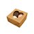 Caixa Para Doce Com Visor De Coração - 5,5x5x3cm - Kraft - 10 unidades - Assk - Rizzo - Imagem 1