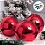 Bola De Natal Grande - Vermelha - 25cm - 1 unidade - Rizzo - Imagem 3