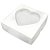 Caixa Para Doces Com Visor De Coração - Branca - 14x14x4cm - 10 unidades - Assk - Rizzo - Imagem 1