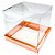 Caixa Para Bolo Pvc Base Cobre Texturizada - 17x20x17cm - 5 unidades - Assk - Rizzo - Imagem 1