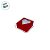 Caixa Para Doces Texturizada Com Visor De Coração - Vermelho - 7x7x3cm - 10 unidades - Assk - Rizzo - Imagem 2