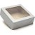 Caixa Para Doces Com Visor - Branco - 12x12x4cm - 10 unidades - Assk - Rizzo - Imagem 1