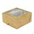 Caixa Para Doces Com Visor - Kraft - 8x8x4cm - 10 unidades - Assk - Rizzo - Imagem 1