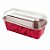 Forma Plumpy Borda Enrolada com Tampa 600g - Vermelha - 19,5x7x6cm - 5 unidades - Ecopack - Rizzo - Imagem 1
