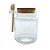 Pote de Vidro com Colher de Madeira Tampa de Rolha em Atacado - 250ml - 7x10cm - 84 Unidades - Rizzo - Imagem 2