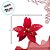 Poinsetia Decorativa de Natal - Vermelho e Dourado - 27cm - 1 unidade - Rizzo - Imagem 2