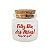 Potinho de Vidro de Dia das Mães com Tampa de Rolha 50ml - 4,5cm - 1 unidade - Rizzo - Imagem 1