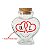 Kit Potinho de Vidro Personalizado Coração de Casamento com Rolha 70ml - 6cm x 7cm - 24 unidades - Rizzo - Imagem 1