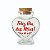 Potinho de Vidro Coração de Dia das Mães com Rolha 70ml - 6cm x 7cm - 1 unidade - Rizzo - Imagem 1