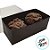 Caixa Retangular Tampa PVC - Fundo Café - 8x4x3cm - 20 unidades - CAC - Rizzo - Imagem 2