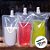 Saco Plástico Com Tampa Central e Canudo Para Bebidas - 500ml - 19x13cm - 50 unidades - Rizzo - Imagem 3