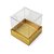 Caixa Mini Bolo PP (4x4x4cm) Ouro - 10 unidades - Assk - Rizzo - Imagem 1