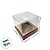 Caixa Mini Bolo M (7x7x7cm) Marrom com Bolinhas Rosa - 10 unidades - Assk - Rizzo - Imagem 3