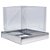 Caixa Panetone 500g - Prata Texturizada - 15x15x15cm - 5 unidades - Assk - Rizzo - Imagem 1