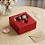 Caixa 4 Doces com Visor De Coração (7x7x3cm) Vermelho - 10 unidades - Assk - Rizzo - Imagem 1