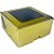 Caixa 4 Doces com Visor VC7 (7x7x4cm) Ouro - 20 unidades - Rizzo - Imagem 1