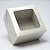 Caixa Para Doce com Visor VC7 Prata - 7x7x4cm - 20 unidades - Rizzo - Imagem 1
