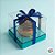 Caixa Para Mini Bolo G Pvc Base Azul Claro - 8x8x8cm - 10 unidades - Assk - Rizzo - Imagem 3