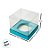 Caixa Para Mini Bolo G Pvc Base Azul Claro - 8x8x8cm - 10 unidades - Assk - Rizzo - Imagem 4