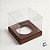 Caixa Para Mini Bolo G Pvc Base Marrom - 8x8x8cm - 10 unidades - Assk - Rizzo - Imagem 2