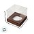 Caixa Para Mini Bolo G Pvc Base Marrom - 8x8x8cm - 10 unidades - Assk - Rizzo - Imagem 4