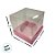 Caixa Mini Bolo M (7cm x 7cm x 7cm) Rosa com Bolinhas Brancas - 10 unidades - Assk - Rizzo - Imagem 4