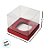 Caixa Para Mini Bolo G Pvc Base Vermelha Texturizada - 8x8x8cm - 10 unidades - Assk - Rizzo - Imagem 4