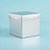 Caixa Cubo Para Presente Metalizada com Textura Prata - 8x8x8cm - 10 unidades - Assk - Rizzo - Imagem 1