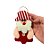 Enfeite Para Pendurar de Natal - Papai Noel Artesanal - Chapéu Listrado Vermelho e Branco - 14,5x8cm - 1 unidade - Rizzo - Imagem 2